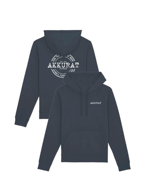 Akkurat- Logo Hood India Ink Grey