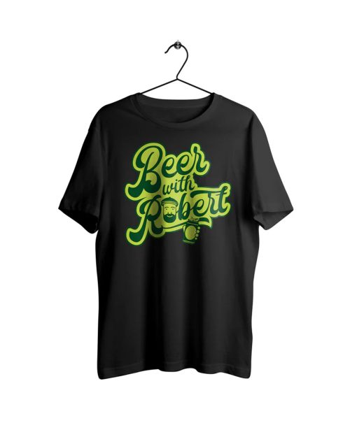 Beer with Robert logo T-shirt Svart