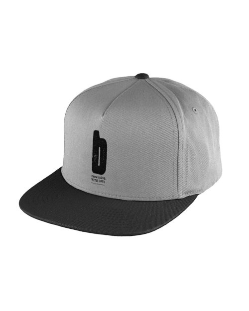 Brekeriet - Flat Peak Snapback Grå/Svart