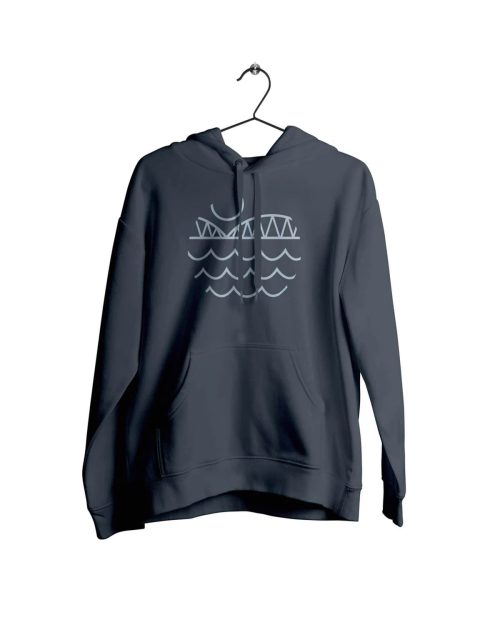 Bottenvikens Bryggeri - Logo Hood India Ink Grey