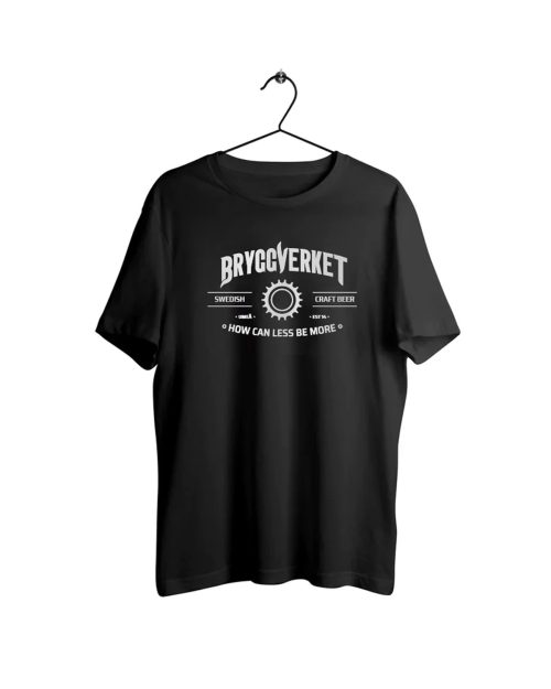 Bryggverket- How can less be more? T-shirt Svart