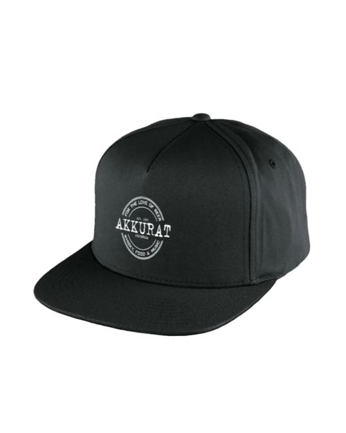 Akkurat - Flat Peak Snapback Svart