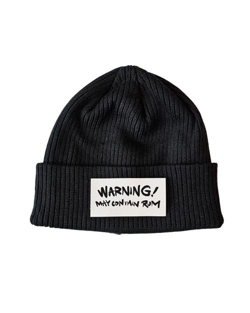 Romrobban "Warning" Beanie svart