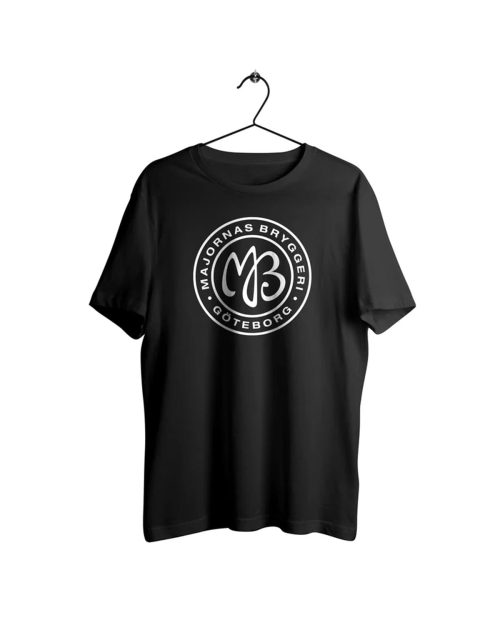 Majornas Bryggeri - Vit Logo T-shirt - Svart