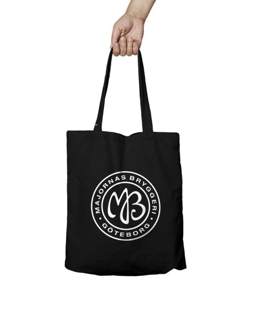Majornas Bryggeri Tygkasse - Svart & Vit