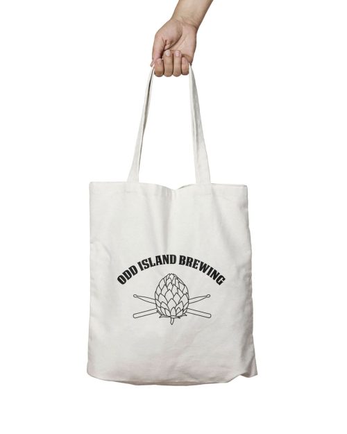 Odd Island Brewing - Logo Tygkasse Natur