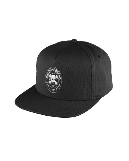Big Bone Brews - Flat Peak Snapback - Svart